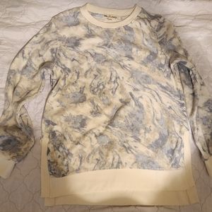 WallFlower sweater blue/tan and bone size (M).